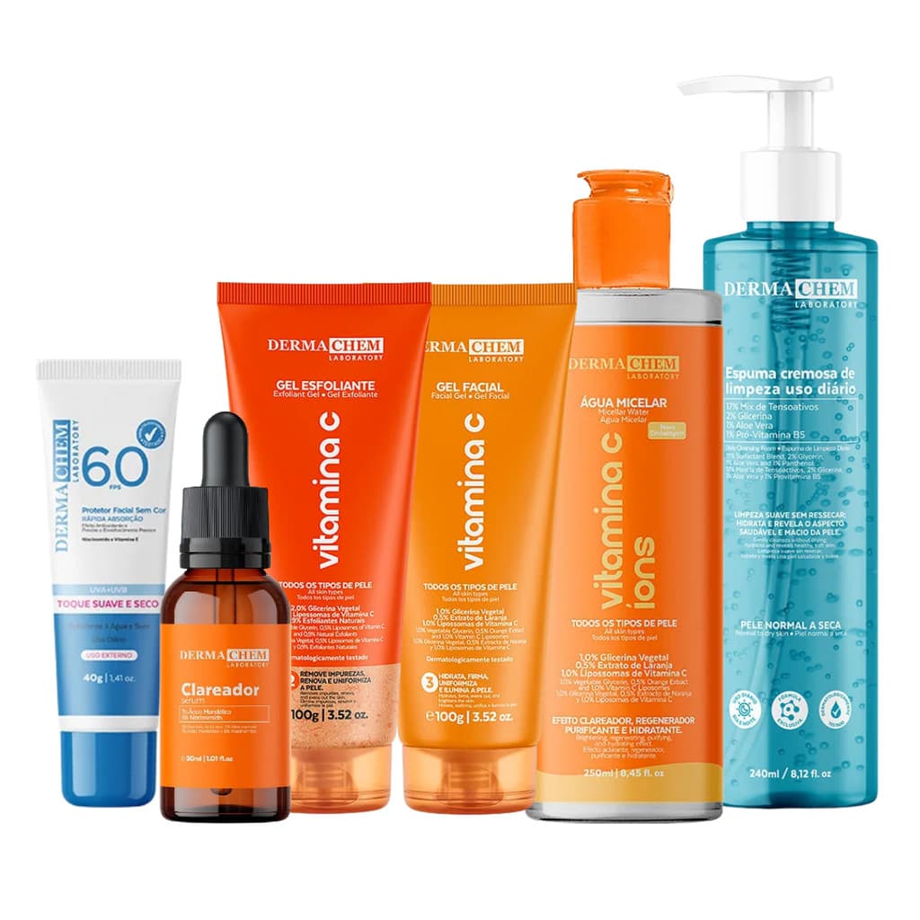 Kit Skin Care Anti-idade Completo + Protetor Dermachem