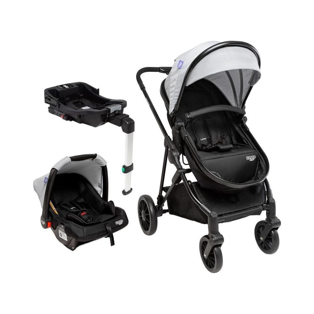 Carrinho de Bebê com Bebê Conforto Base Isofix Cosco Kids Lummy Trio até 22kg