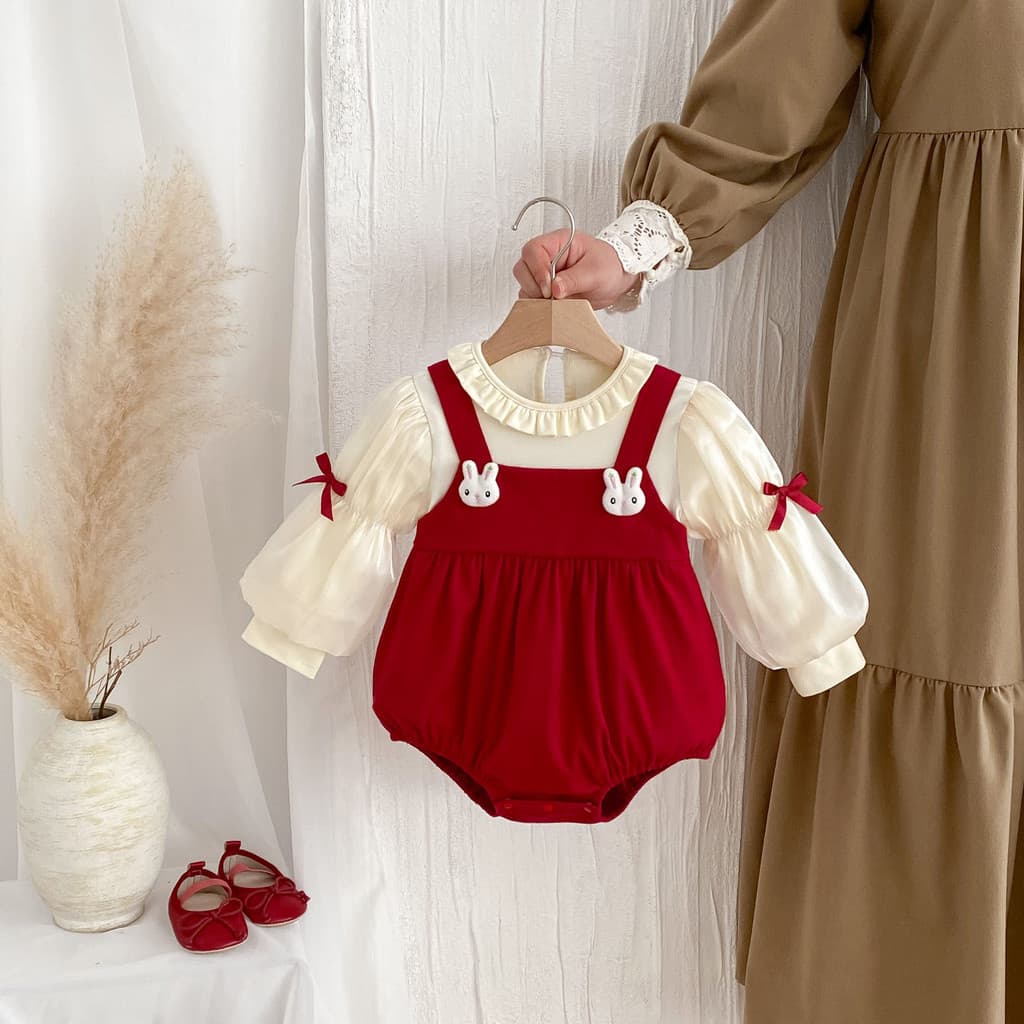 Bebê roupas de bebê primavera outono roupas bebê menina princesa macacão um mês cem dias bebê recém-nascido macacão um a