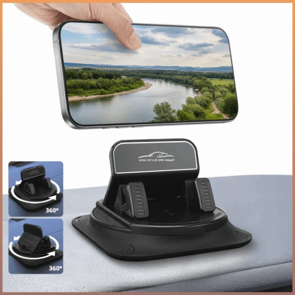 Suporte Para Celular Carro , 360 ° Antiderrapante Do Telefone Da Rotação , Plástico Painel