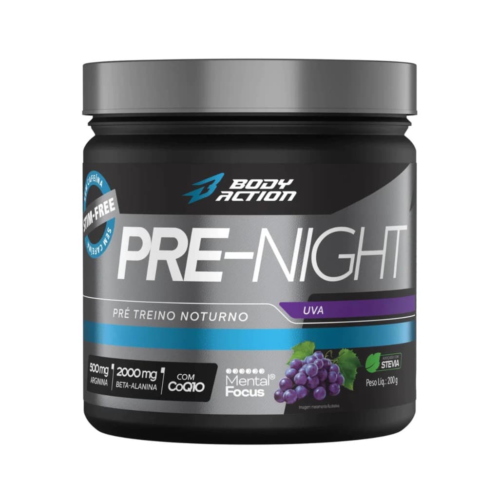 Pré-Treino Pre-Night 200g Uva Body Action