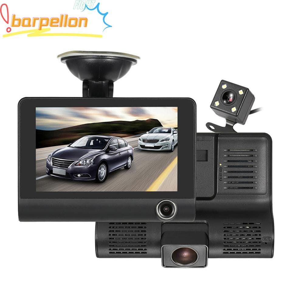 Gravador DVR Para Carro BARPELLON , 170 ° Câmera De Painel De 3 Lentes Com Sensor G Grande Angular , Traseira Full HD 10