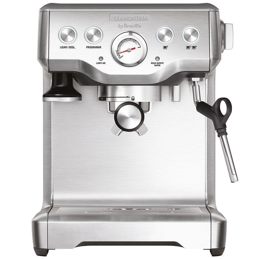 Cafeteira Elétrica Expresso Tramontina Express Aço Inox 1 e 8L Prata 1700W 110V