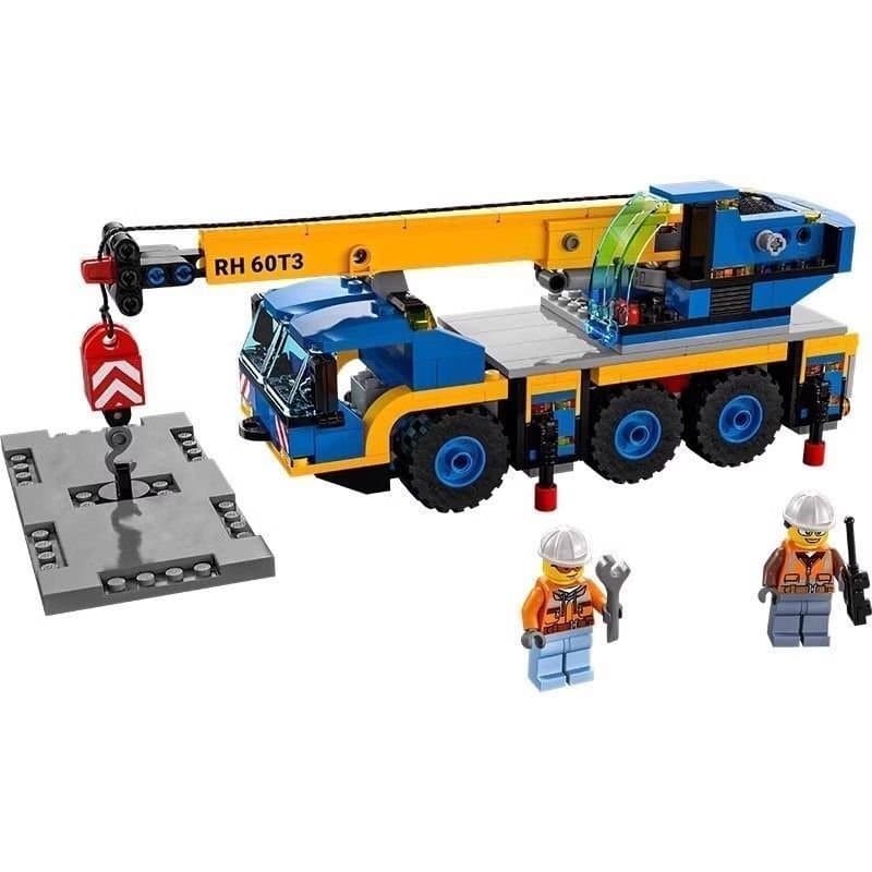 Blocos de montar Lego 60324, guindaste portátil, série City, brinquedo educativo de montar, presente para meninos.