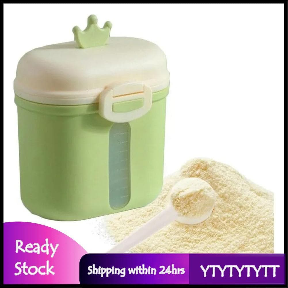 Ytytytytt Ytytytyty Caixa de armazenamento de leite infantil em pó, portátil, grande capacidade, dispensador de fórmula