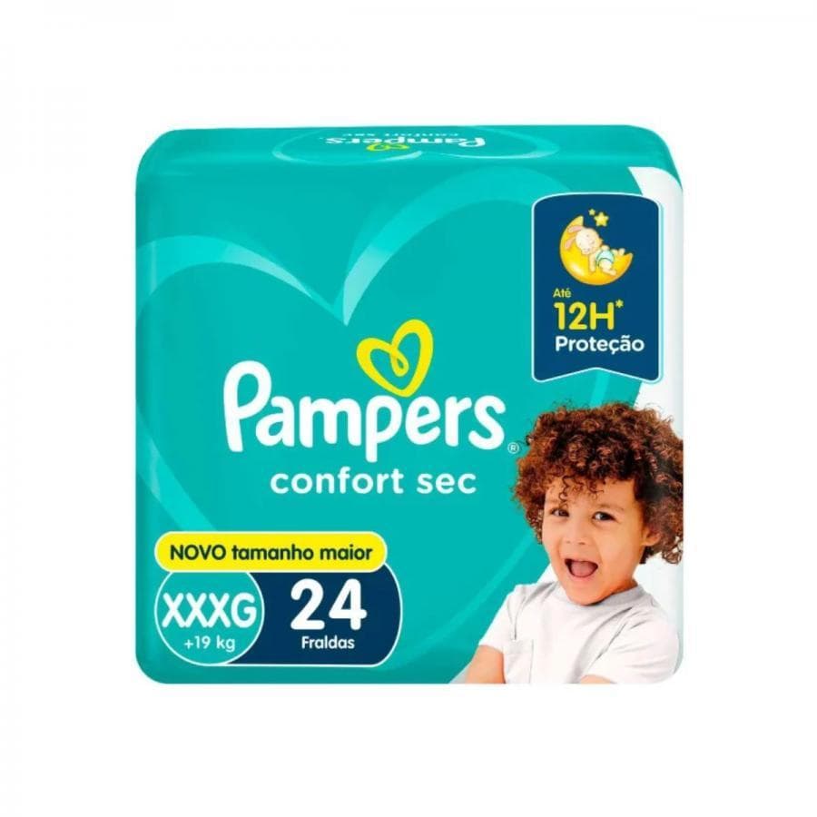 Fralda Pampers Confort Sec Tamanho XXXG 24 Unidades
