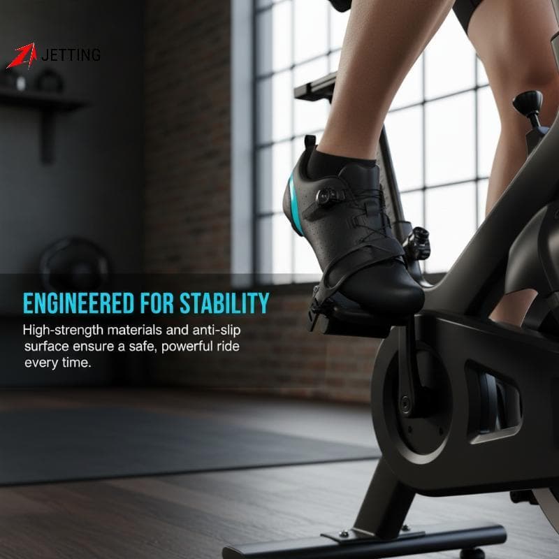 [Jetingbuy] 1 Par De Pedais De Bicicleta Ergométrica Antiderrapantes Com Alças Ajustáveis De Substituição Para Bicicleta
