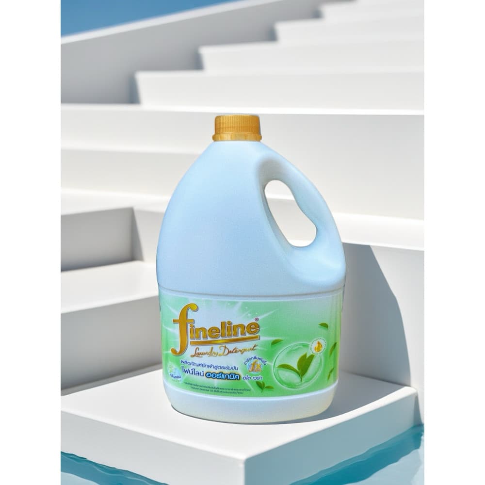 T Tailândia Fineline Fineline Chá Branco Orgânico Detergente para a Roupa Concentrado Limpeza Profunda Proteção de Cor F