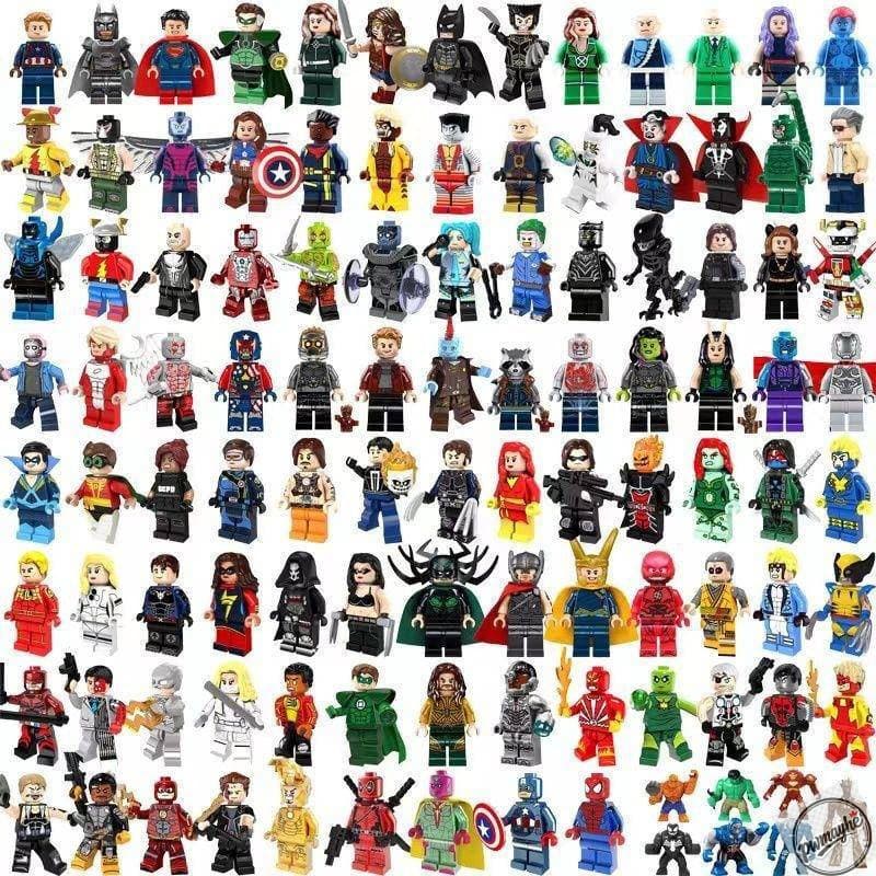 KIT40 Blocos de Montar Educativos Lego para o Dia das Crianças com Minifiguras - Entrega Aleatória 123