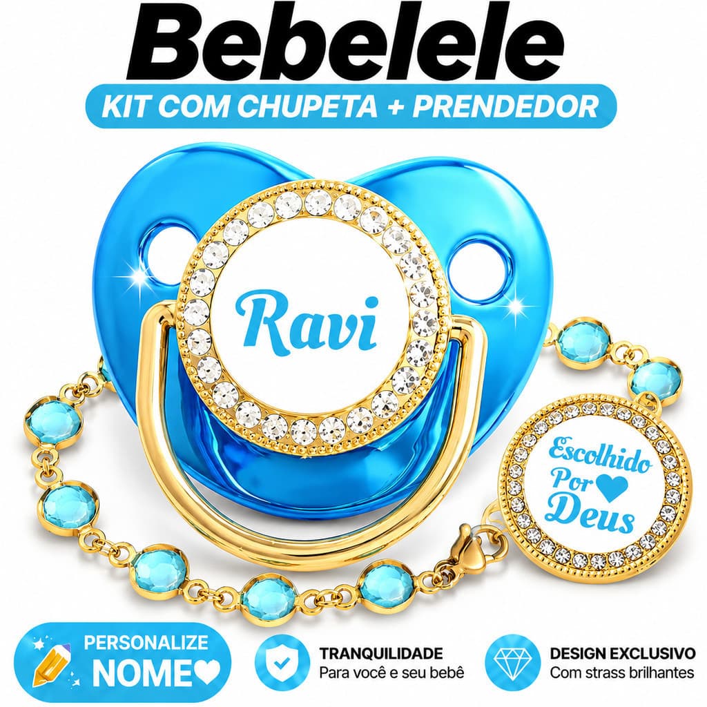 Chupeta ortodôntica para bebê, personalizada com o nome do bebê, chupeta de silicone sem BPA &U1U