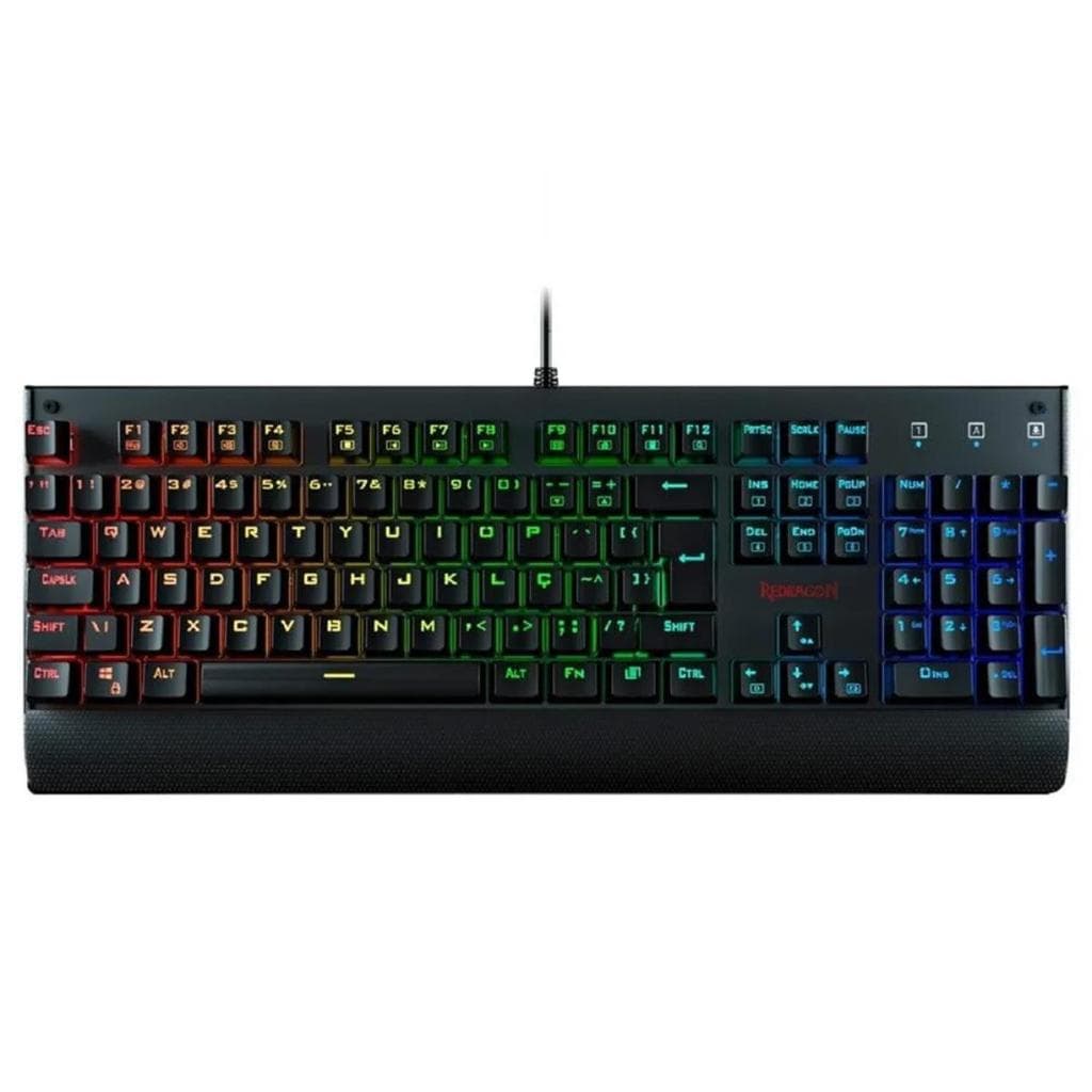 Teclado Mecânico KALA LED RGB Switch Brown ABNT2 - Redragon