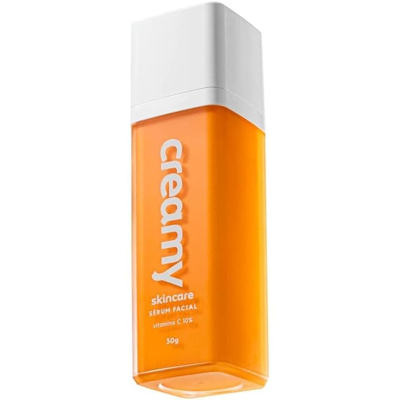 Creamy Skincare Vitamina C 30ml | Sérum Facial, Vitamina C 10%, Aumenta Firmeza da Pele, Previne Rugas Finas, Clareador