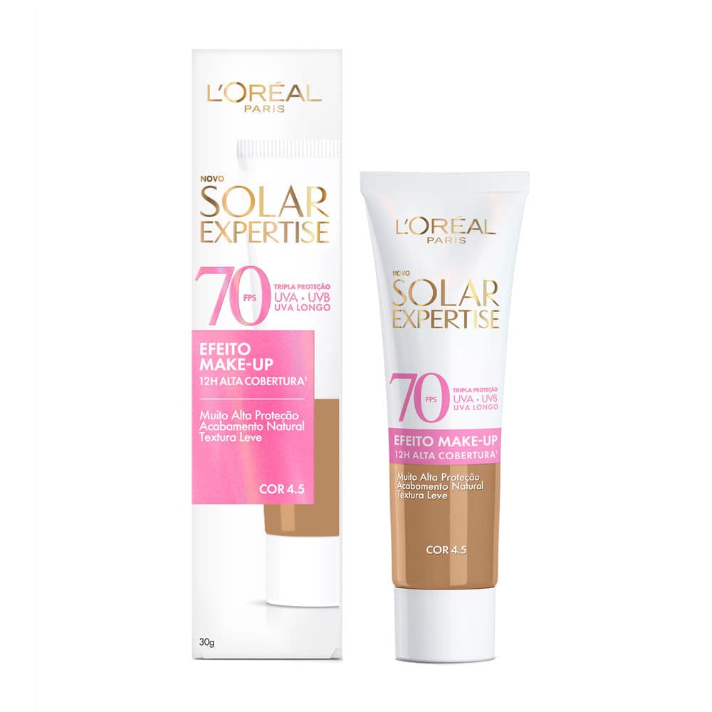 Protetor Solar L'Oréal Paris Solar Expertise Efeito Make Up FPS70 Cor 4.5 30g