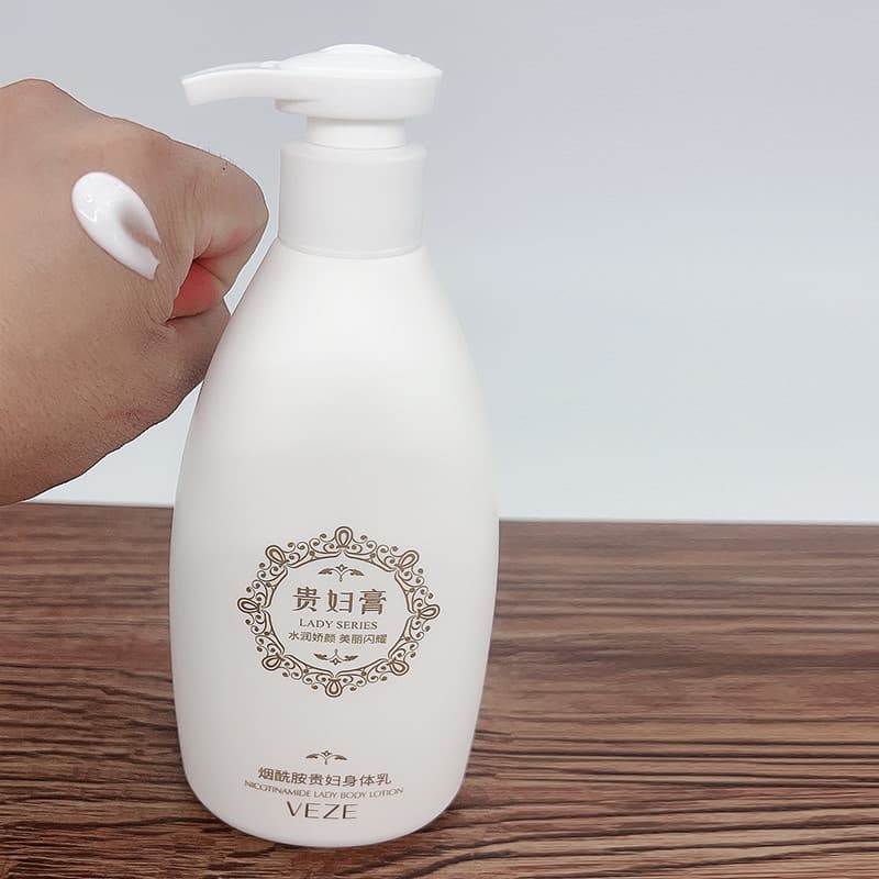 Loção corporal leite niacinamida senhora hidratante hidratante hidratante fragrância corpo refrescante hidratante branco