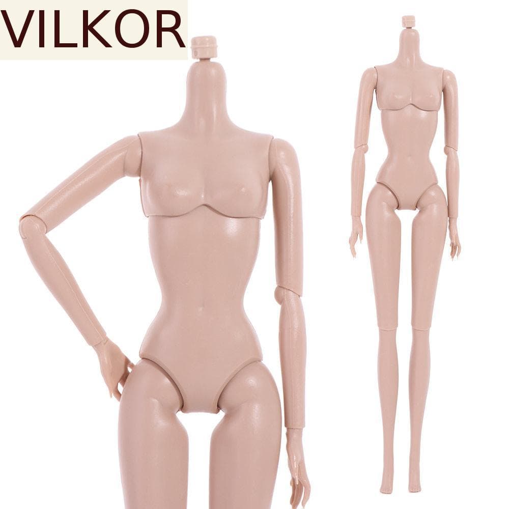 VILKOR Super Modelo Boneca , Móvel 11 Articulações 30cm Articulado Bonecas BJD Nude , Sólida 1/6 Figura Corpo