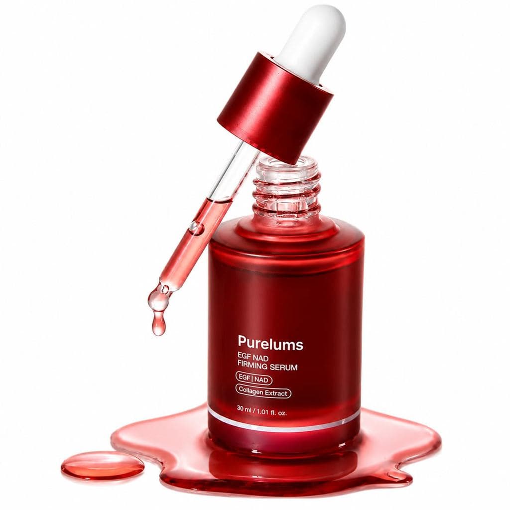 Peptídeo Firmador Purels com Vitamina C, Sérum Hidratante para Rosto e Pescoço, Fórmula Calmante e Hidratante, Leve para
