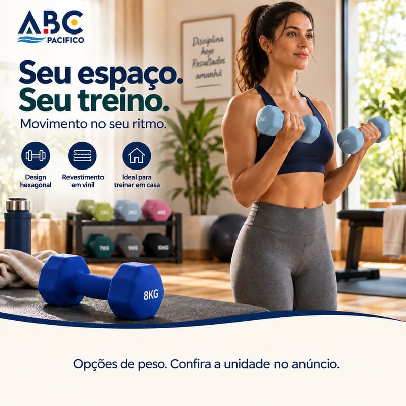 Halteres Emborrachados haltere de plástico 2kg-10kg Peso de Mão para Musculação Pilates Academia em Casa