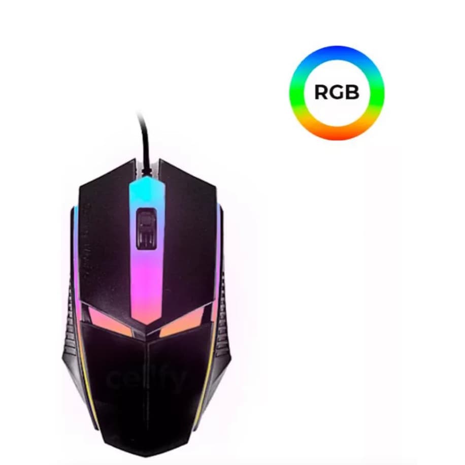 Mouse Gamer 1200dpi Rgb Com Fio Usb Ergonômico Computador Pc Notebook