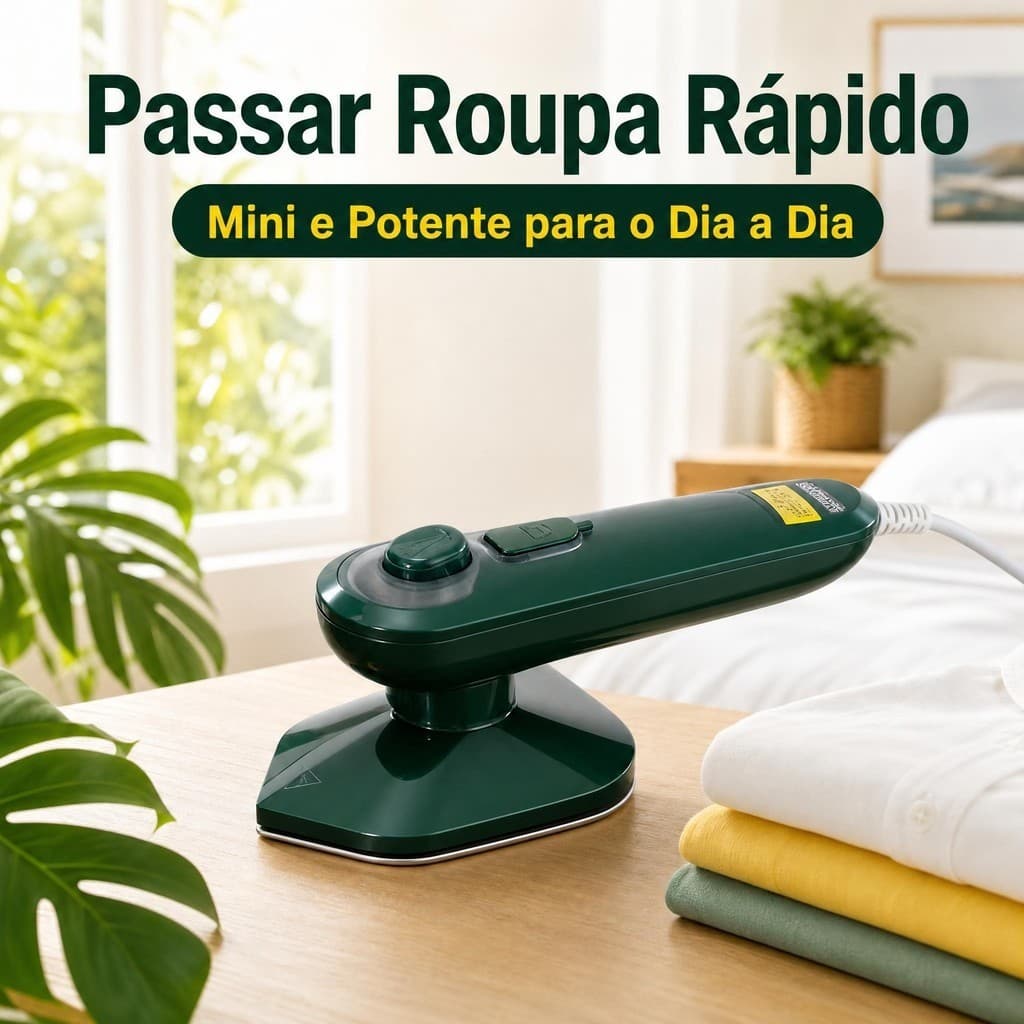 Mini Ferro De Passar Roupa A Vapor Portátil Bivolt Viagem | Vaporizador Térmico Para Roupas