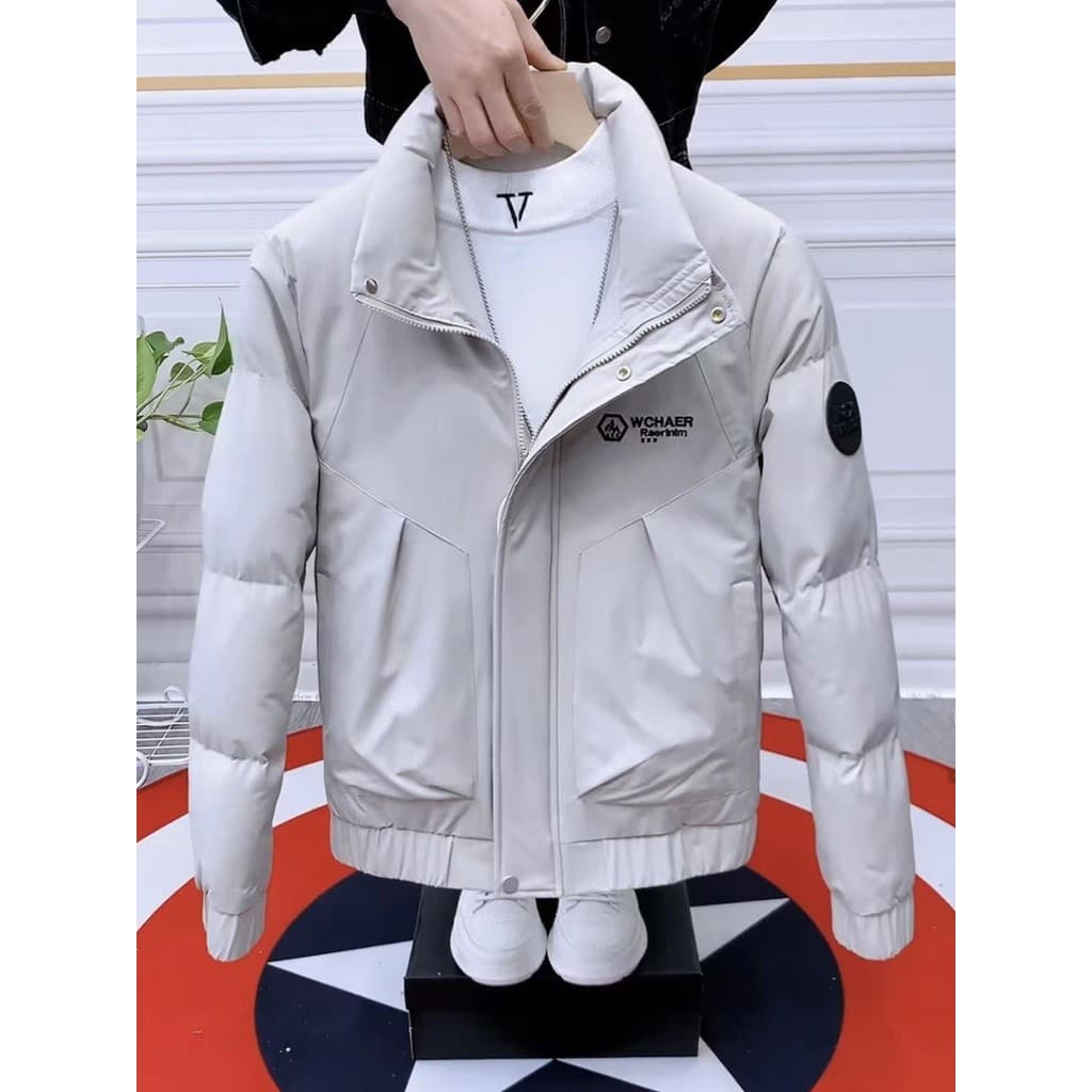 Jaqueta acolchoada masculina jaqueta de inverno 2025 novo estilo na moda jaqueta acolchoada masculina elegante bonito en