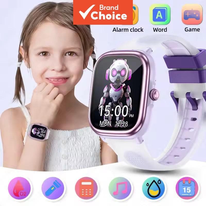 Relógio Inteligente Infantil 2026 Novo Smartwatch para Crianças com Tela HD Touch, Jogos, Música e Relógio Esportivo