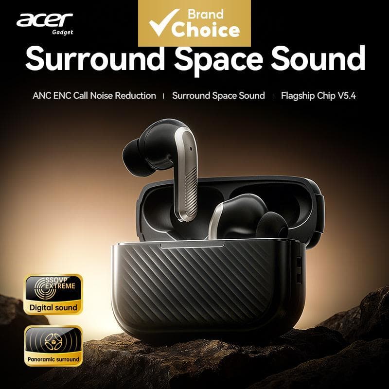 Fone de ouvido tipo C Acer OHR644, fones de ouvido Bluetooth sem fio com microfone, fones de ouvido, peça auricular,