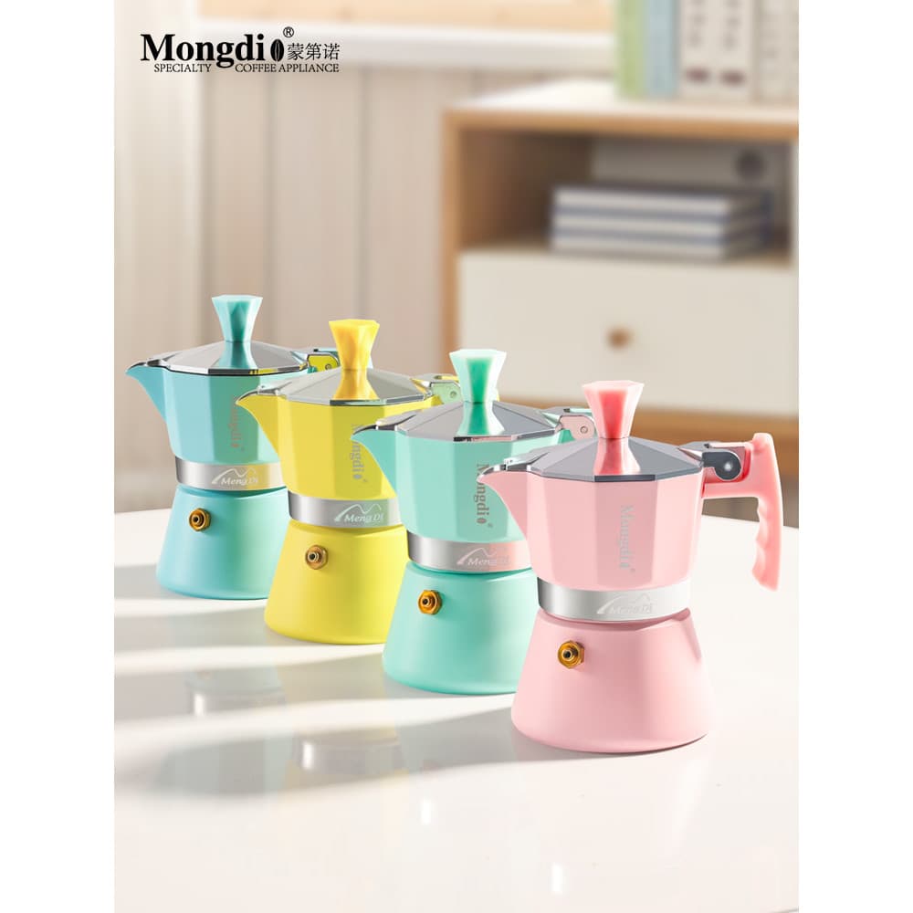 Mongdio Mongdio Máquina de café expresso Mini Moka Cafeteira Extrator de café único