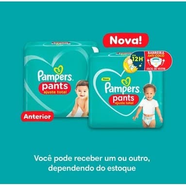 Fralda Pampers Pants Ajuste Total