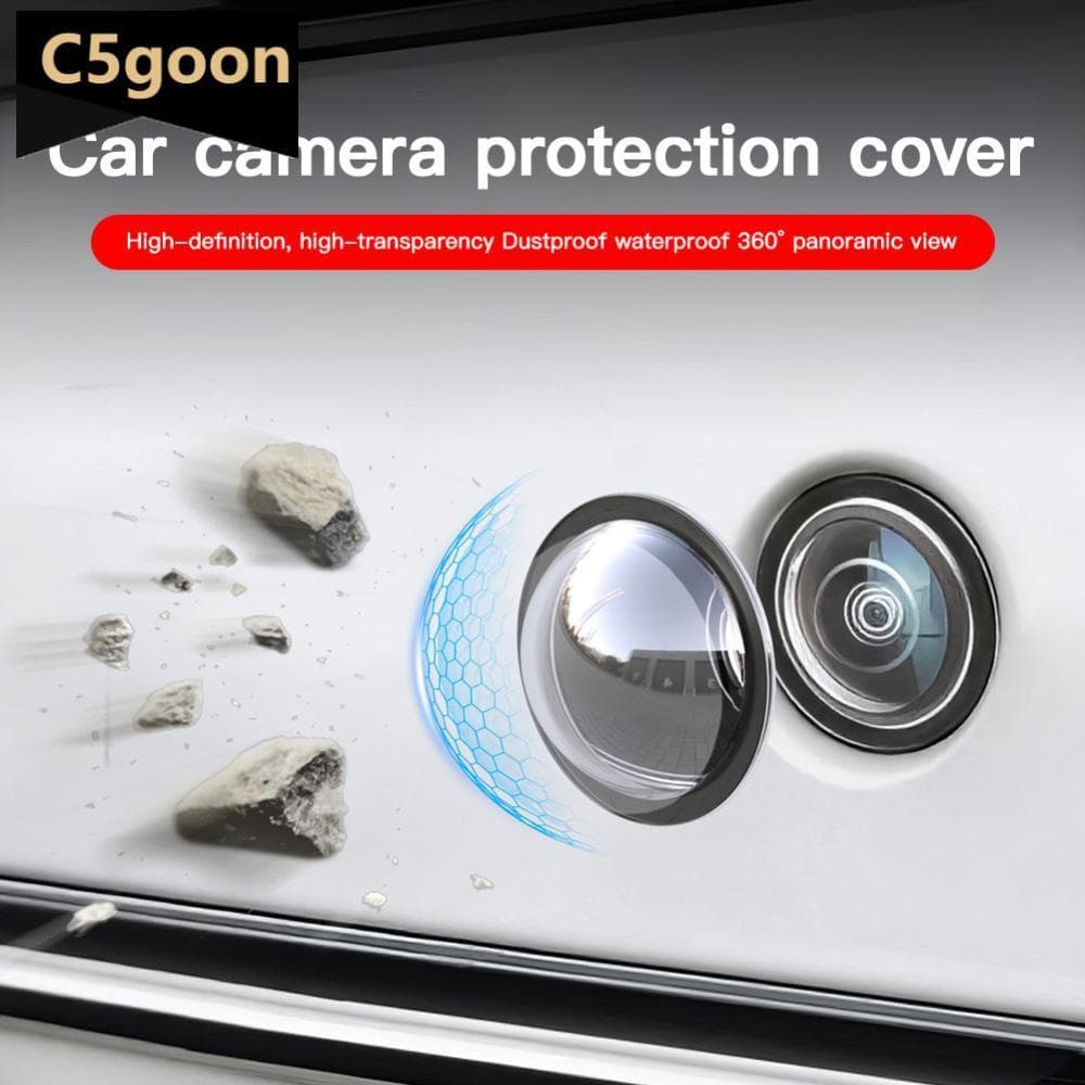 C5GOON 2 Pçs Frente Do Carro Câmera Traseira Capa Protetora À Prova De Poeira Ddustágua Anti-Garra HD Transparente 360 L
