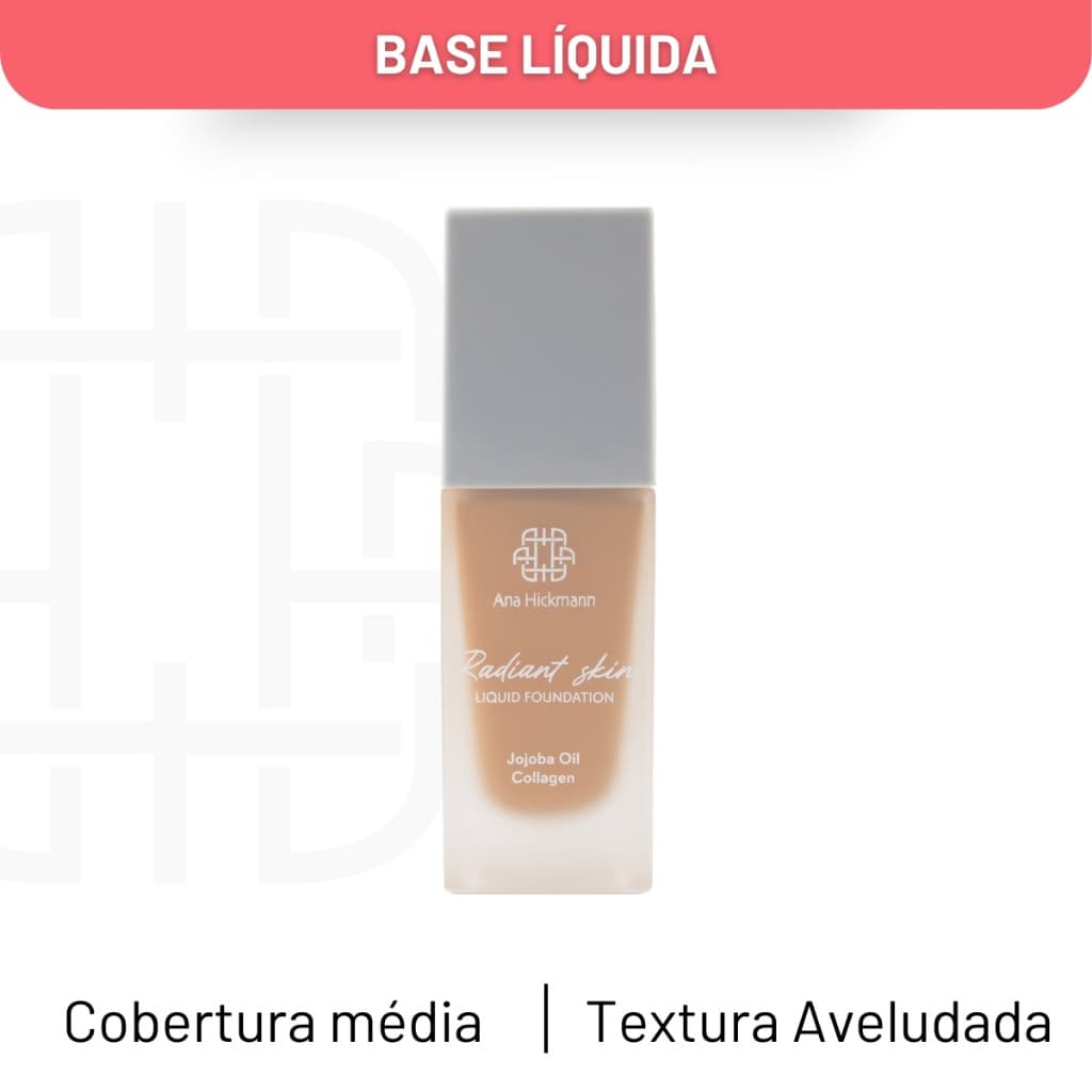 Maquiagem Base Líquida Semi Matte Radiant Skin N14 Ana Hickmann