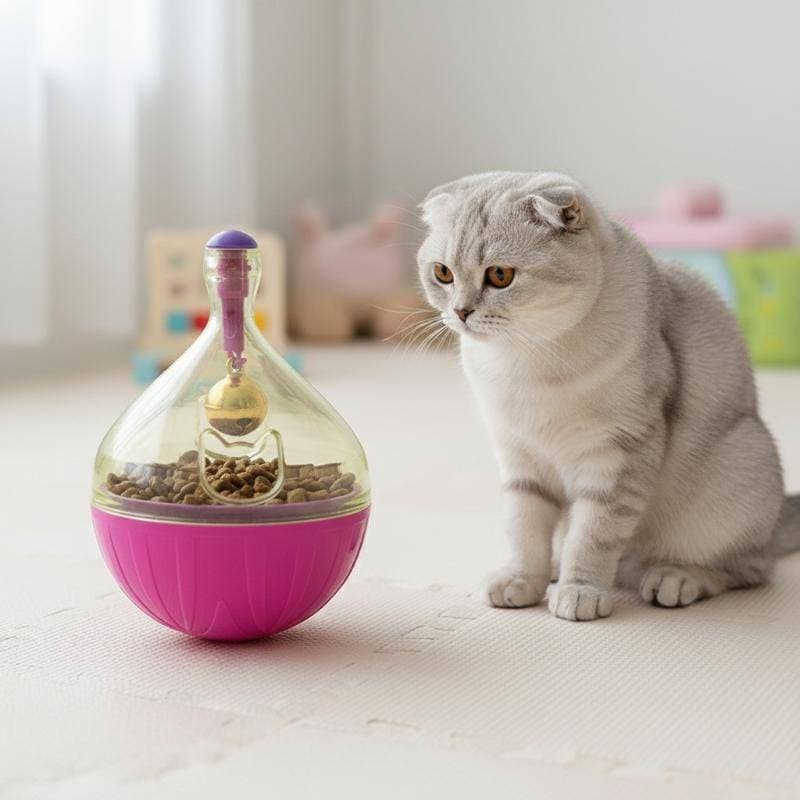 1/2 Pçs Diversão Vazamento Comida Bola Pet Tumbler Alimentador Brinquedo Para Gato Cão Filhote De Cachorro Gatinho Alime