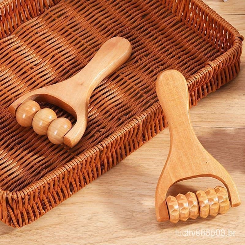 1 Peça Massageadores De Terapia Rolo De Massagem Cabeça Pescoço Ferramenta De Alívio De Dor Muscular Reflexologia Corpo