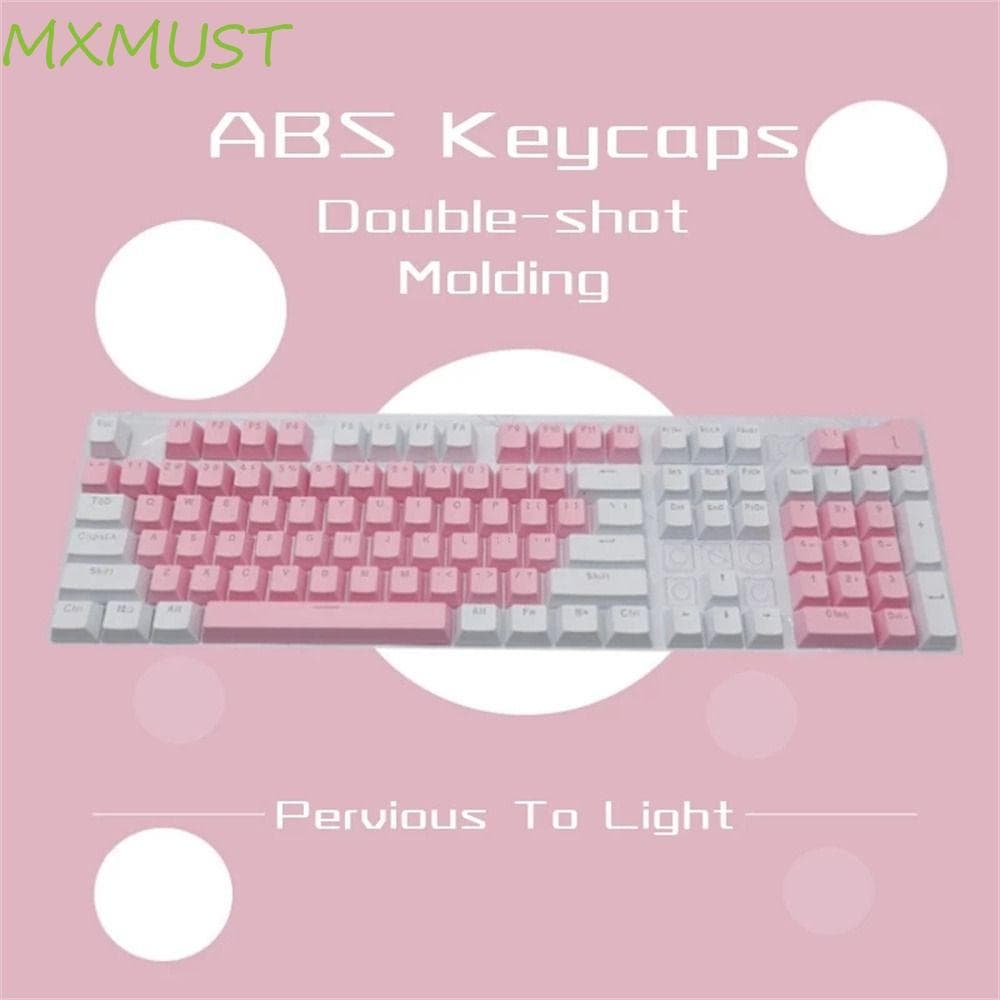 MXMUST Mecânico Keycaps 104Pcs Teclado Injeção OEM 980k Teclas Em Branco Coloridas