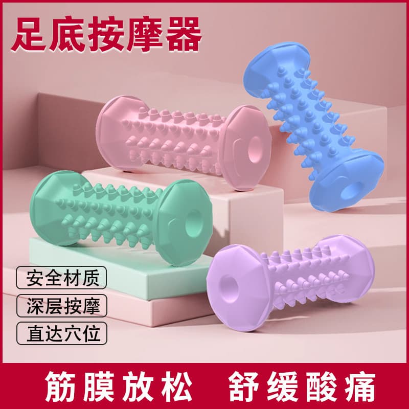Massageador, rolo de massagem para os pés, bastão de massagem para relaxamento muscular, roda de massagem para os pés, f