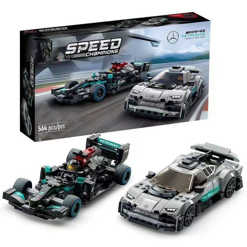 Carro de corrida F1 Mercedes-AMG de 564 peças, compatível com blocos de montar Lego, brinquedo para meninos JEKD