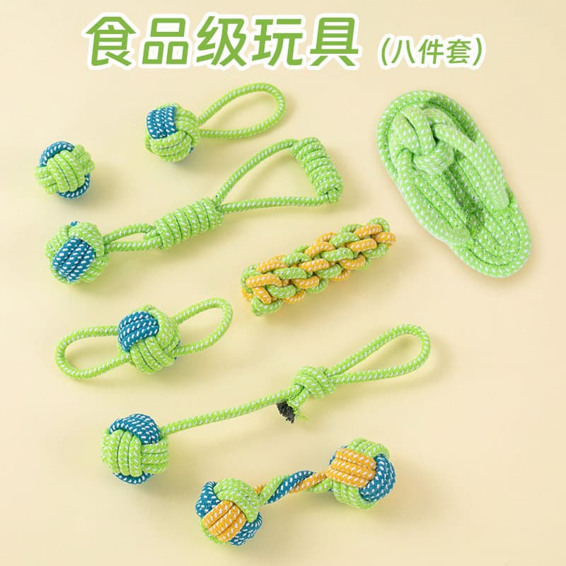 Corda de brinquedo para cachorro, resistente à mordida, nó Molar, bola, corda para mordida de cachorro, Labrador, poligo