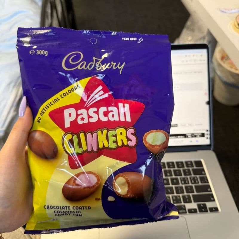 Adivinhe a cor juntos Austrália Clinkers Clinkers Importados Doces Coloridos Recheados de Chocolate Lanches Infantis 8-2