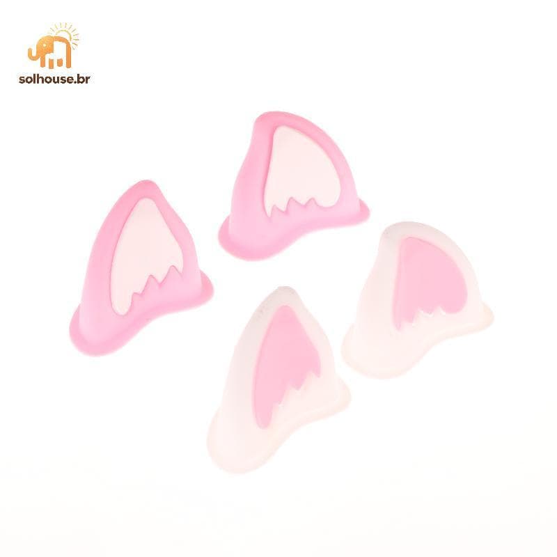 solhouse Capacete Da Motocicleta Decorações De Orelha De Gato Acessório Para Scooter Bicicleta Adesivo Moto Skate Ciclis