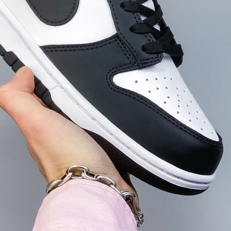 Tênis de cano alto e baixo panda preto e branco, tênis de corrida masculino cinza escuro, tênis esportivo feminino azul 