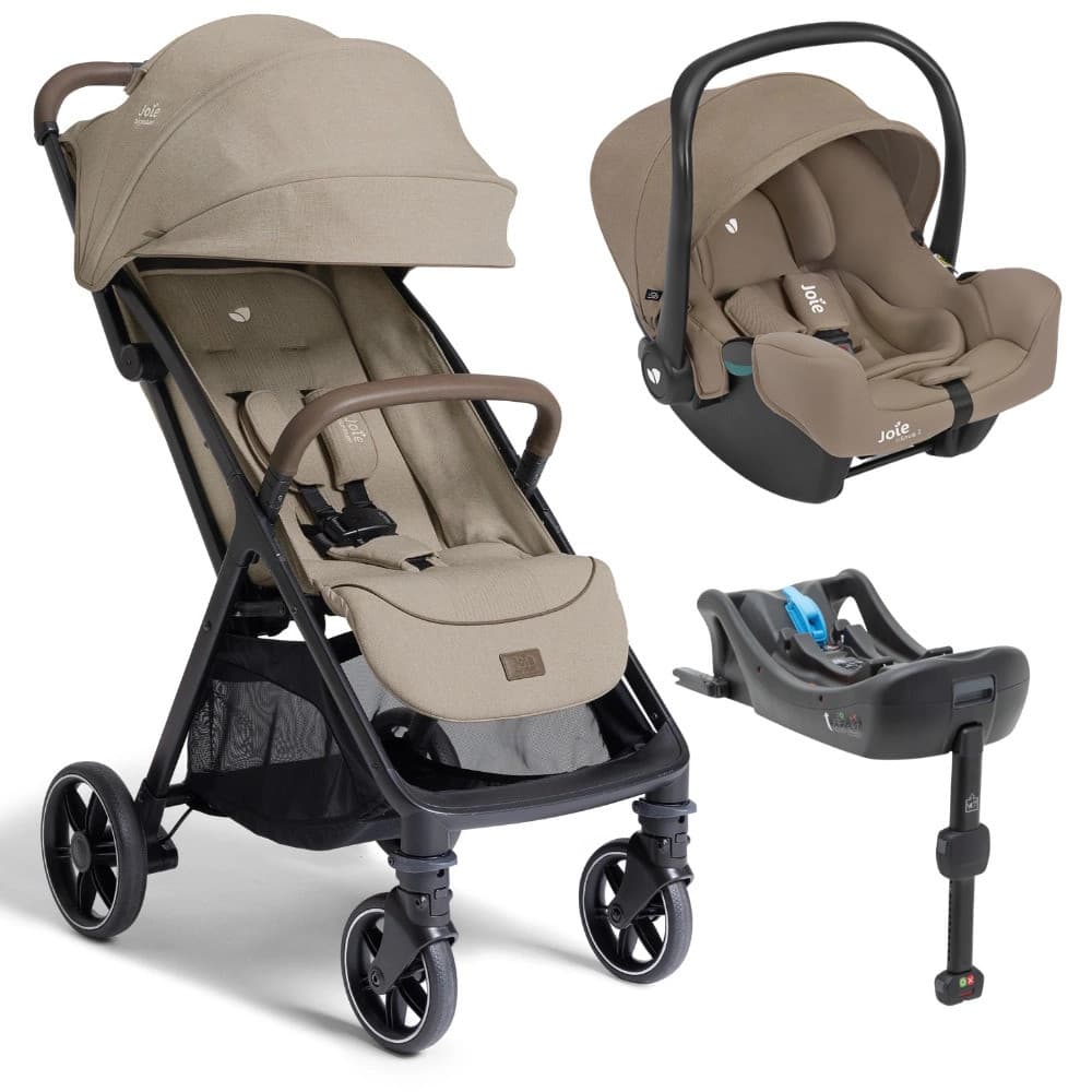Carrinho Parcel LX Sandstone + Bebê Conforto I-Snug Cashe - Joie