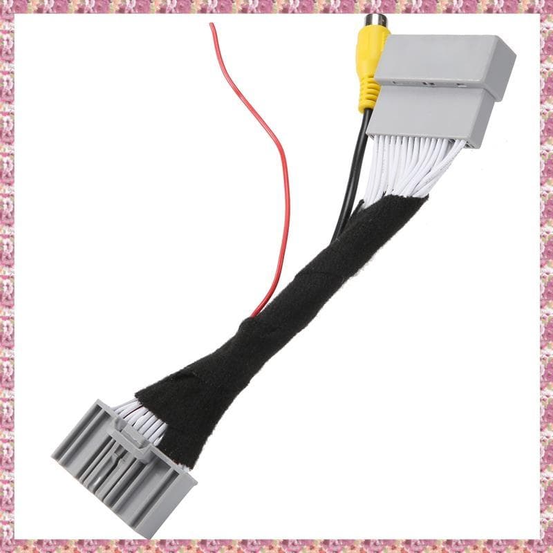 (Zsqa) Adaptador De Câmera De Visão Traseira Do Carro Cabo De Chicote De Fios Conector De Vídeo Para EXI 2012-2016