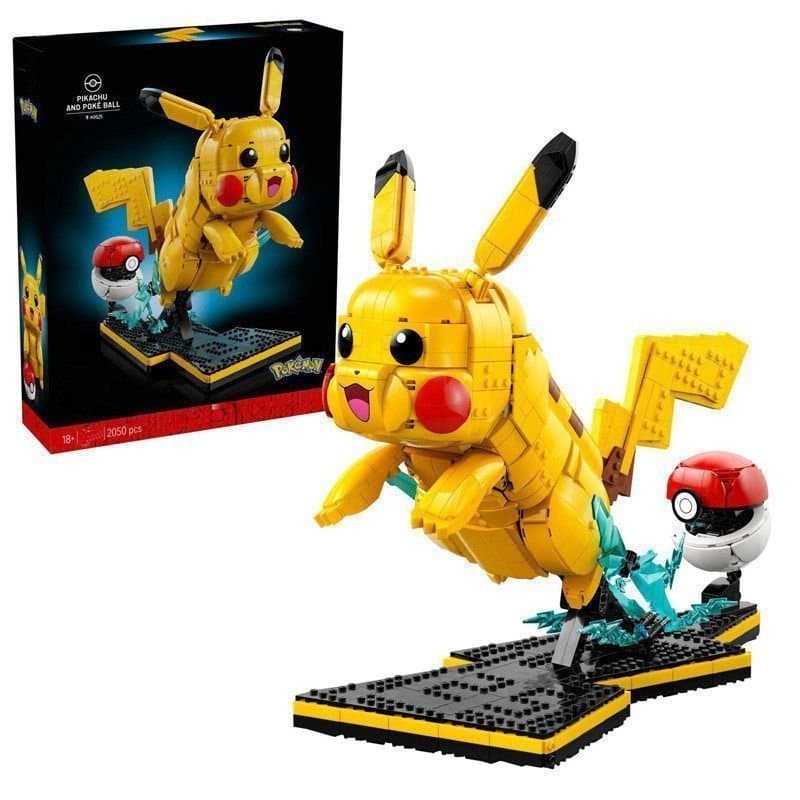 2050 Peças de Blocos de Montar Lego Pokémon Pikachu Ibrahimovic, Conjunto Educacional de Montagem para Crianças, Present