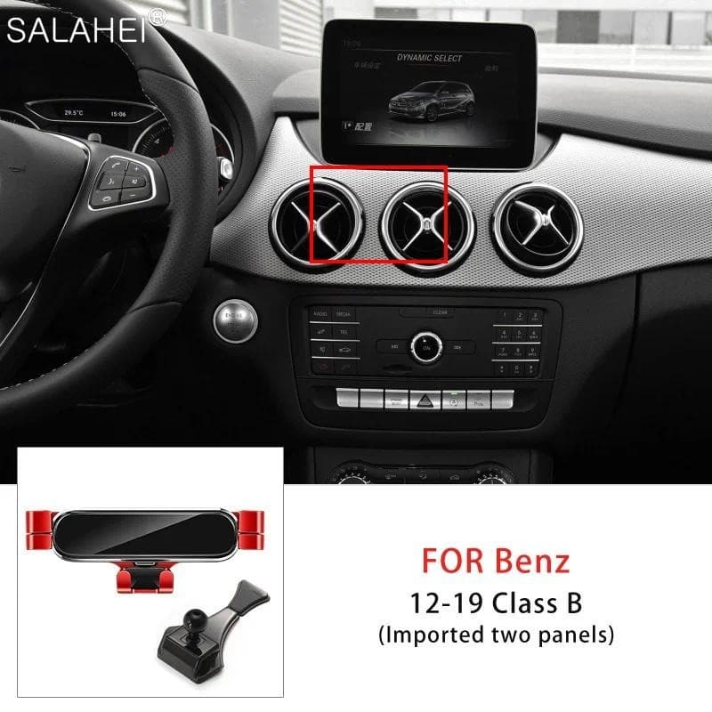 Gravidade Suporte Do Telefone Móvel Carro Para Mercedes Benz Classe B W246 W242 2012-2019 Montagem De Ventilação De Ar G