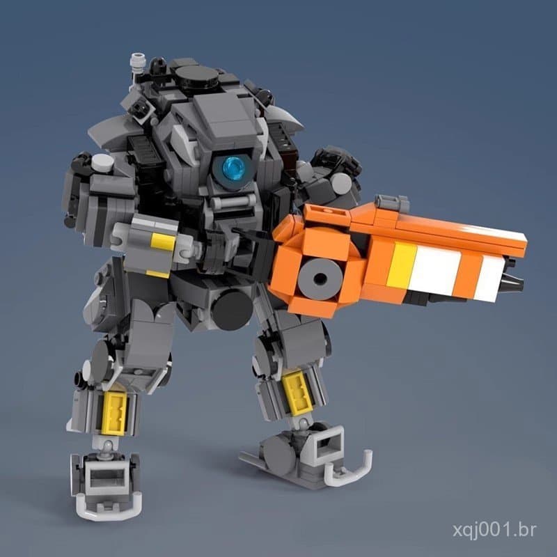 Os blocos de montar MOC são compatíveis com os blocos de montar mecânicos de brinquedo LEGO Titanfall versão Q e com a c