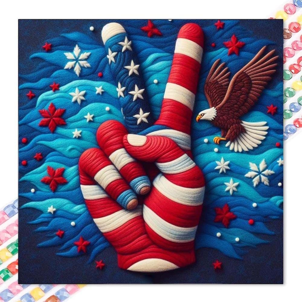 5D diy diamante completo redondo pintura diamante-Kit de pintura diamante gesto fundo mosaico lona diy arte da parede, d
