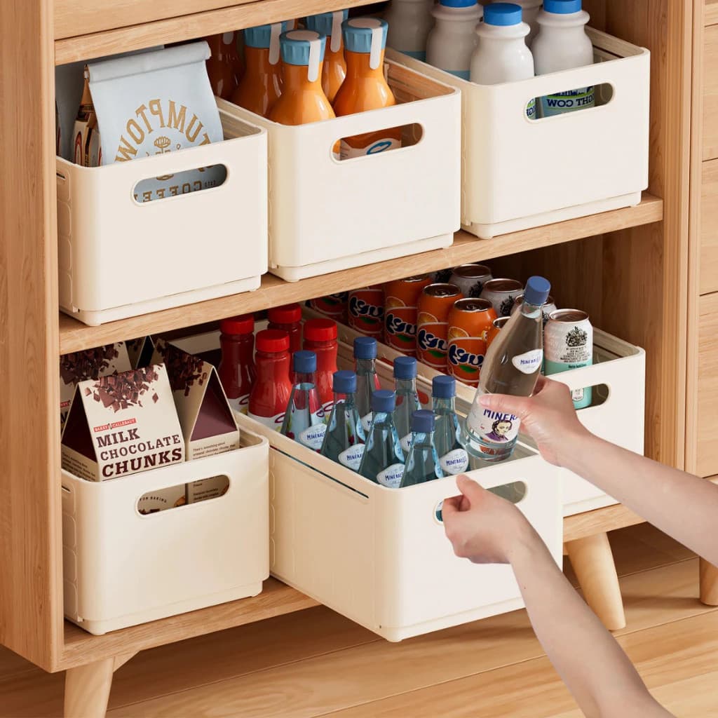 Cesto Organizador com Gaveta e Alça, Retrátil Multiuso, Prático para Banheiro, Cozinha, Mesa e Armário
