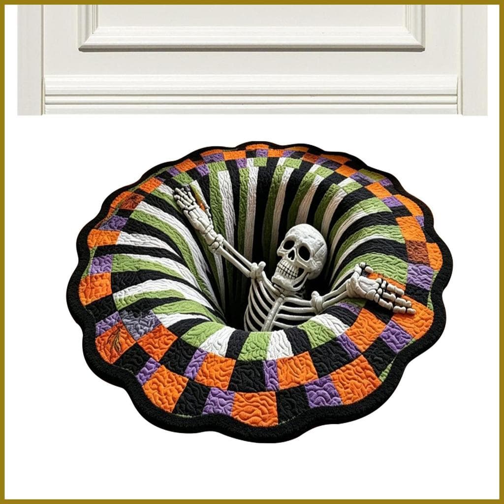 Tapete De Banho De Halloween Antiderrapante Redondo Tapetes De Férias Decoração De Casa Porta Para Varanda Sala De Estar