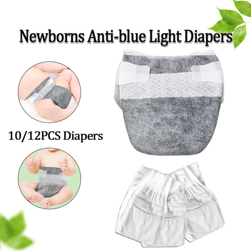 Fraldas De Fototerapia Para Recém-Nascidos , Anti-Luz Azul , Preto/Branco , Ultrafino , Papel , Terapia De