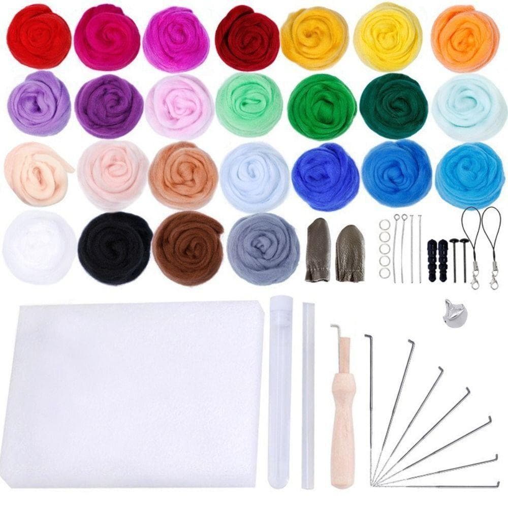 TEVO Diy Lã De Ovelha Feltro Brinquedo Material Pacote Brinquedos Educativos Decoração Para Casa Moda Animal Saco Pingen