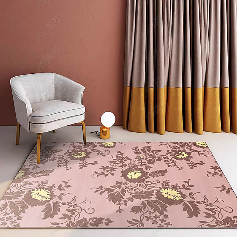 [Novo produto] Moderno simples estilo europeu sala de estar tapete quarto antiderrapante tapete completo estilo ins cabe